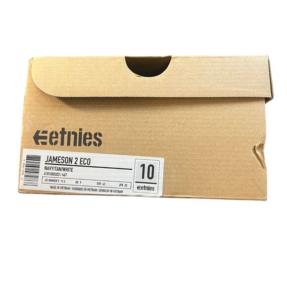 Ethnies Jamison 2 Eco Mens Shoes Size 10 Skater Boat Bellows Tongue Earthy Tree - Picture 14 of 15